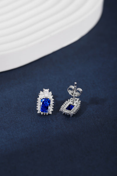 PURE 925 SILVER BLUE Gwynette Earrings