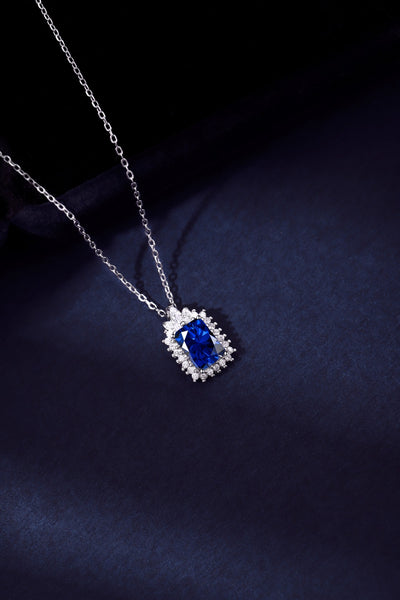 PURE 925 SILVER (BLUE)Adrienne Necklace