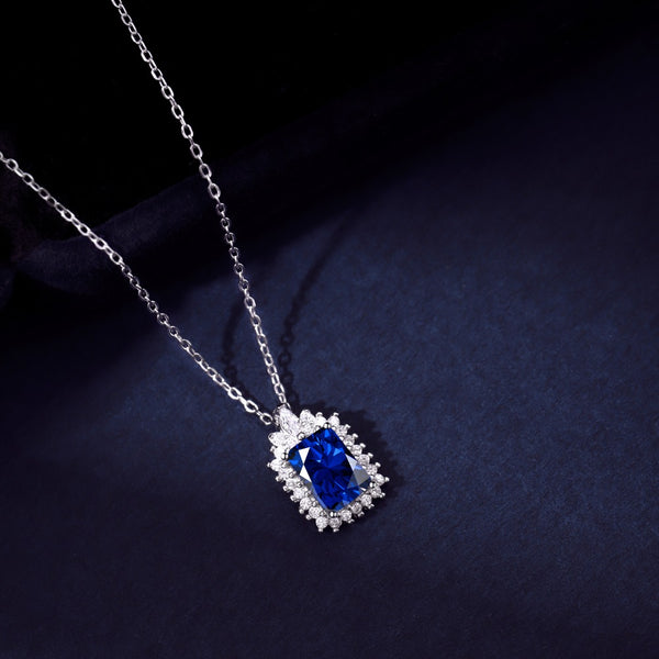 PURE 925 SILVER (BLUE)Adrienne Necklace