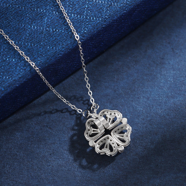 PURE 925 SILVER Clover Necklace