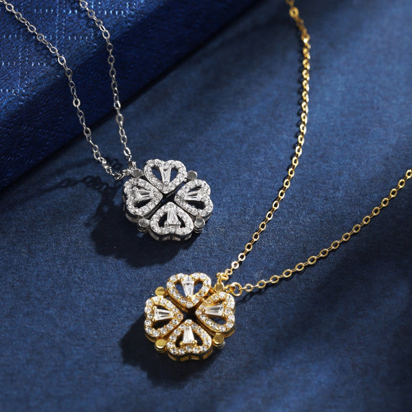 PURE 925 SILVER Clover Necklace