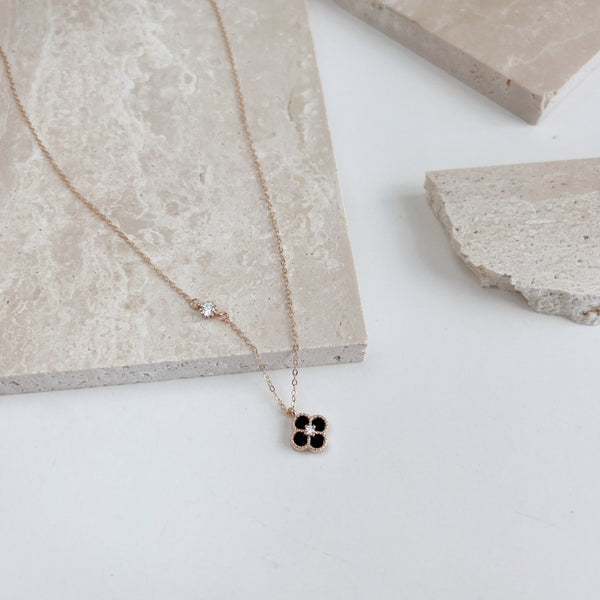 PURE 925 SILVER (Rose Gold Plated)Azalea Necklace