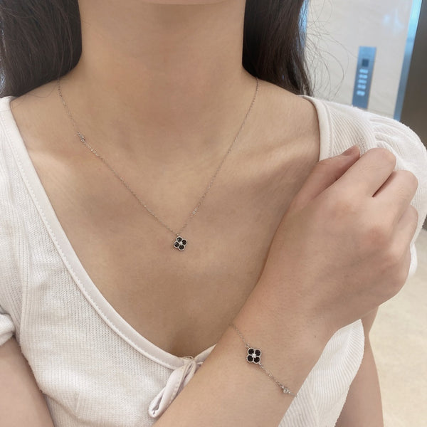 PURE 925 SILVER (Gold Plated)Azalea Necklace