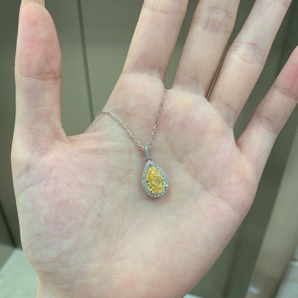 PURE 925 SILVER (YELLOW)Rebecca Necklace