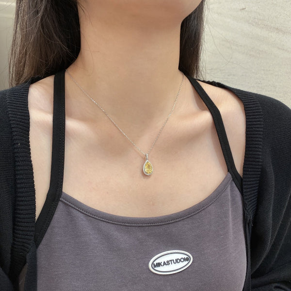 PURE 925 SILVER (YELLOW)Rebecca Necklace