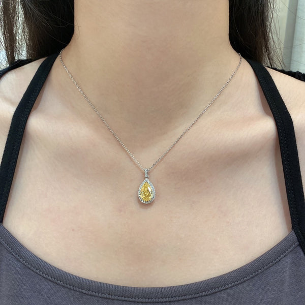 PURE 925 SILVER (YELLOW)Rebecca Necklace