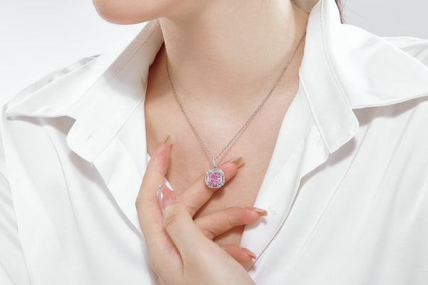 PURE 925 SILVER (PINK)Miranda Necklace