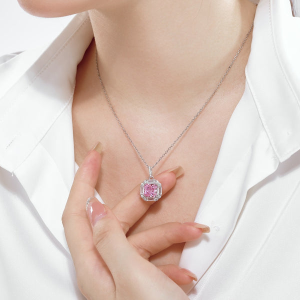 PURE 925 SILVER (PINK)Miranda Necklace