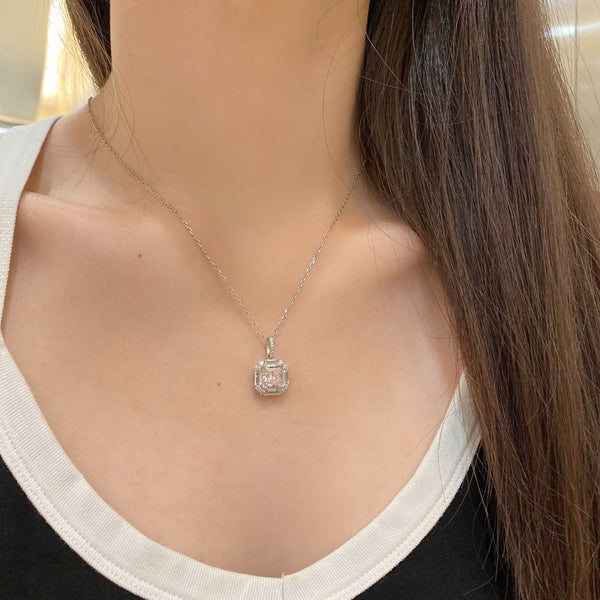 PURE 925 SILVER (PINK)Miranda Necklace