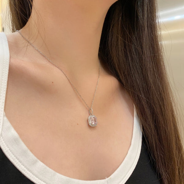 PURE 925 SILVER (PINK)Miranda Necklace