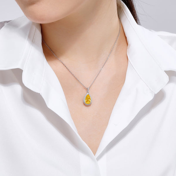 PURE 925 SILVER (YELLOW)Rebecca Necklace