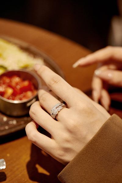 PURE 925 SILVER Kaitlyn Ring Set