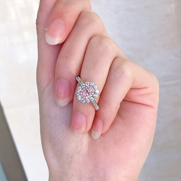 PURE 925 SILVER PINK Jamille Ring