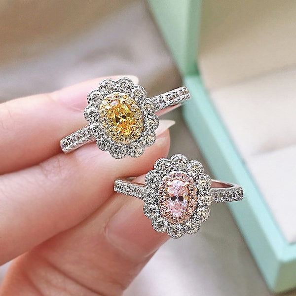 PURE 925 SILVER PINK Jamille Ring
