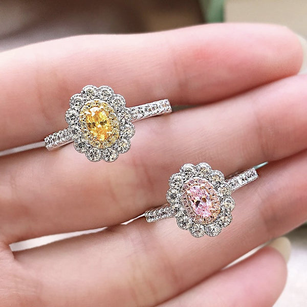 PURE 925 SILVER PINK Jamille Ring