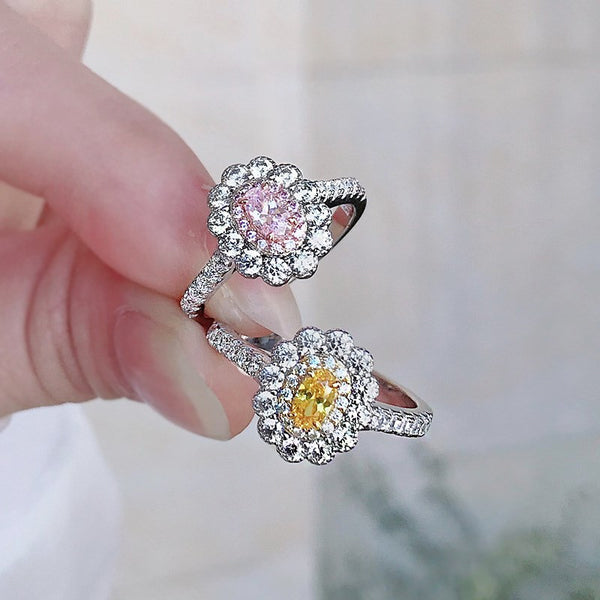 PURE 925 SILVER PINK Jamille Ring