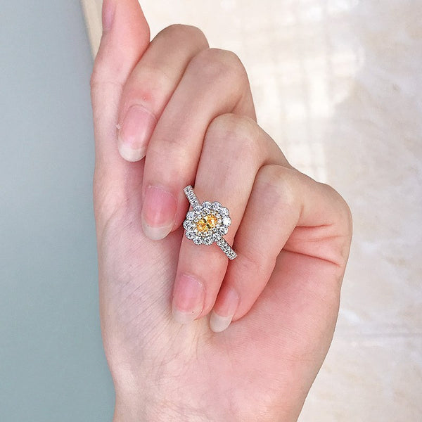PURE 925 SILVER YELLOW Jamille Ring