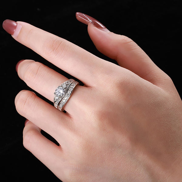 PURE 925 SILVER Audrey Ring Set