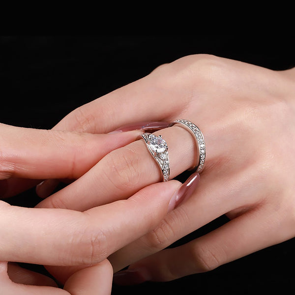 PURE 925 SILVER Audrey Ring Set