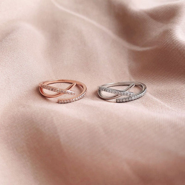 PURE 925 SILVER (Rose Gold Plated)Xyril Ring