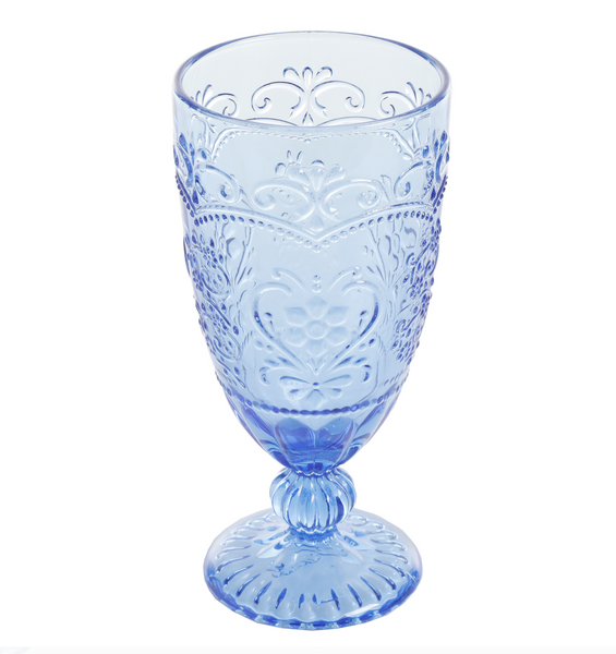 The Pioneer Woman Amelia 4-Piece 14.7-Ounce Goblet Set, Blue