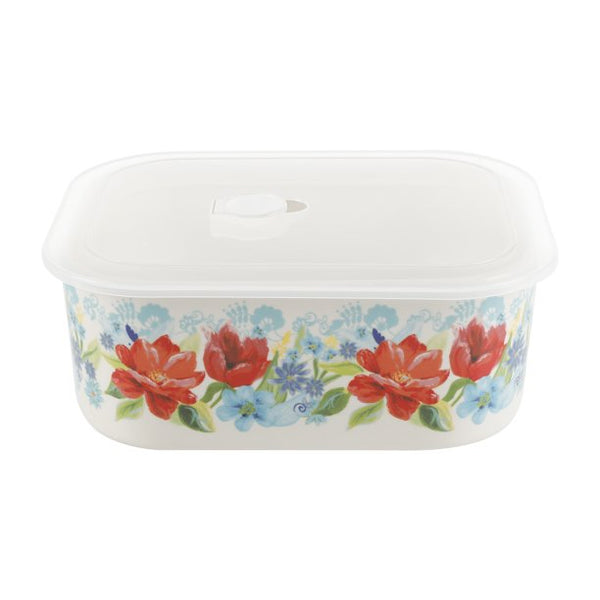 The Pioneer Woman Spring Bouquet 6-Piece Decorated Stoneware Storage Set with Lids