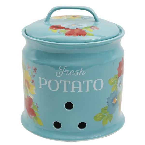 The Pioneer Woman Breezy Blossoms 9.5-inch Potato Keeper