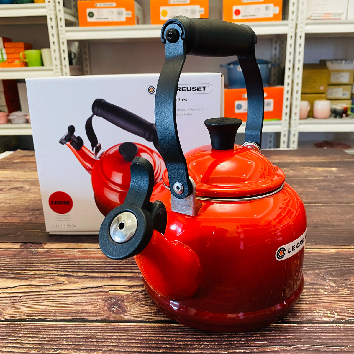 Le Creuset 1.25 qt. Cerise Demi Kettle