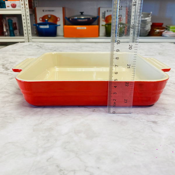 Le Creuset  Classic Square Dish 1.5qt 23cm (SECOND CHOIX) - CERISE