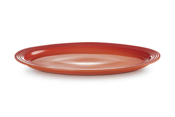 Le Creuset Vancouver Oval Serving Platter 18.25" - FLAME