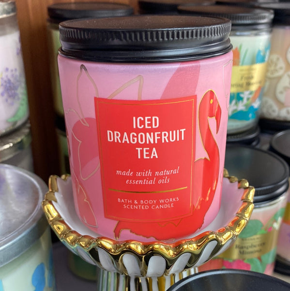 Bath & Body Works ICED DRAGONFRUIT TEA single-wick Candle 7 oz / 198 g