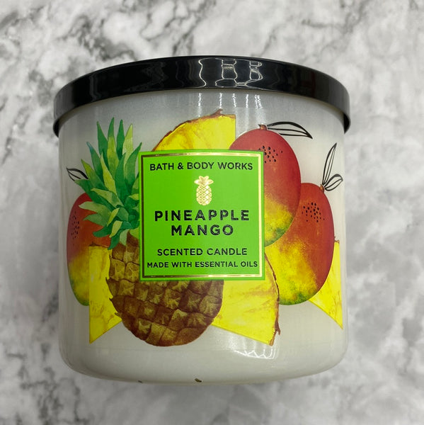 Bath & Body Works PINEAPPLE MANGO 3-wick Candle 14.5 oz / 411 g