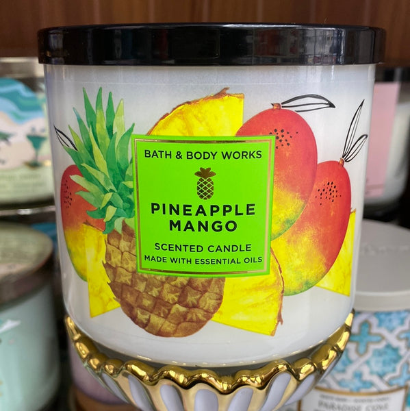 Bath & Body Works PINEAPPLE MANGO 3-wick Candle 14.5 oz / 411 g