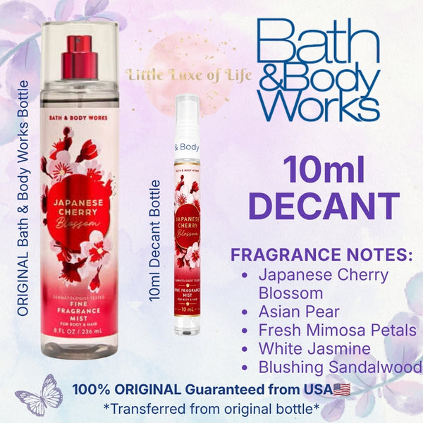 BBW 10ml DECANT Fine Fragrance Mist | 100% ORIGINAL USA🇺🇸