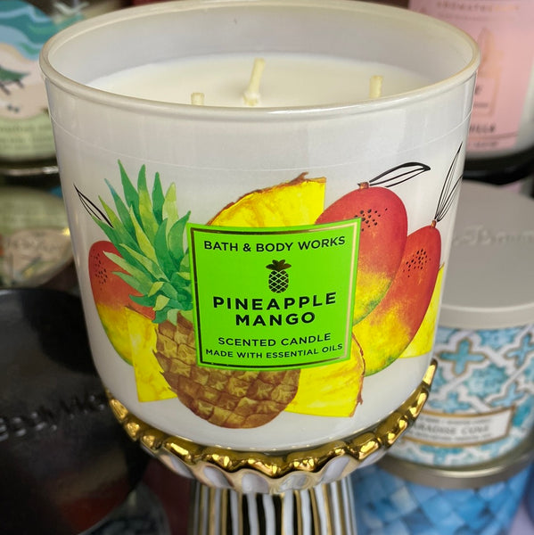 Bath & Body Works PINEAPPLE MANGO 3-wick Candle 14.5 oz / 411 g