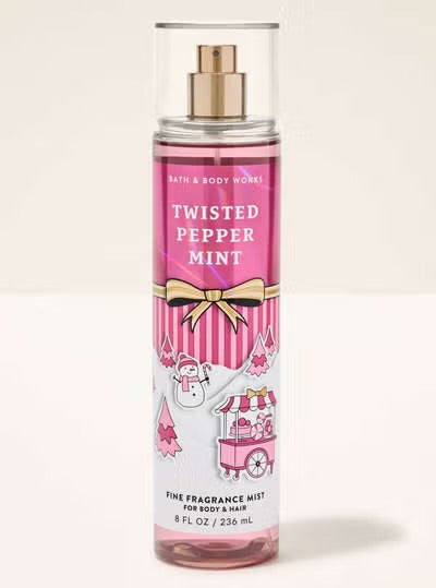 Bath & Body Works 🇺🇸 TWISTED PEPPERMINT Fine Fragrance Mist 8 fl oz /236mL