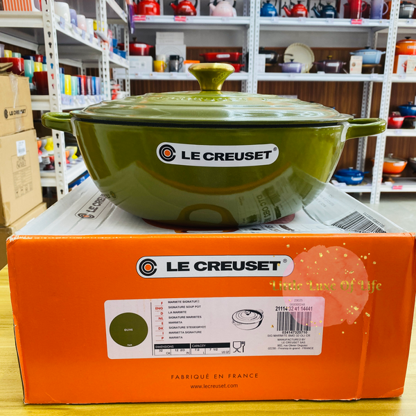 Le Creuset Chef's Oven Marmite 7.5qt 32cm - OLIVE