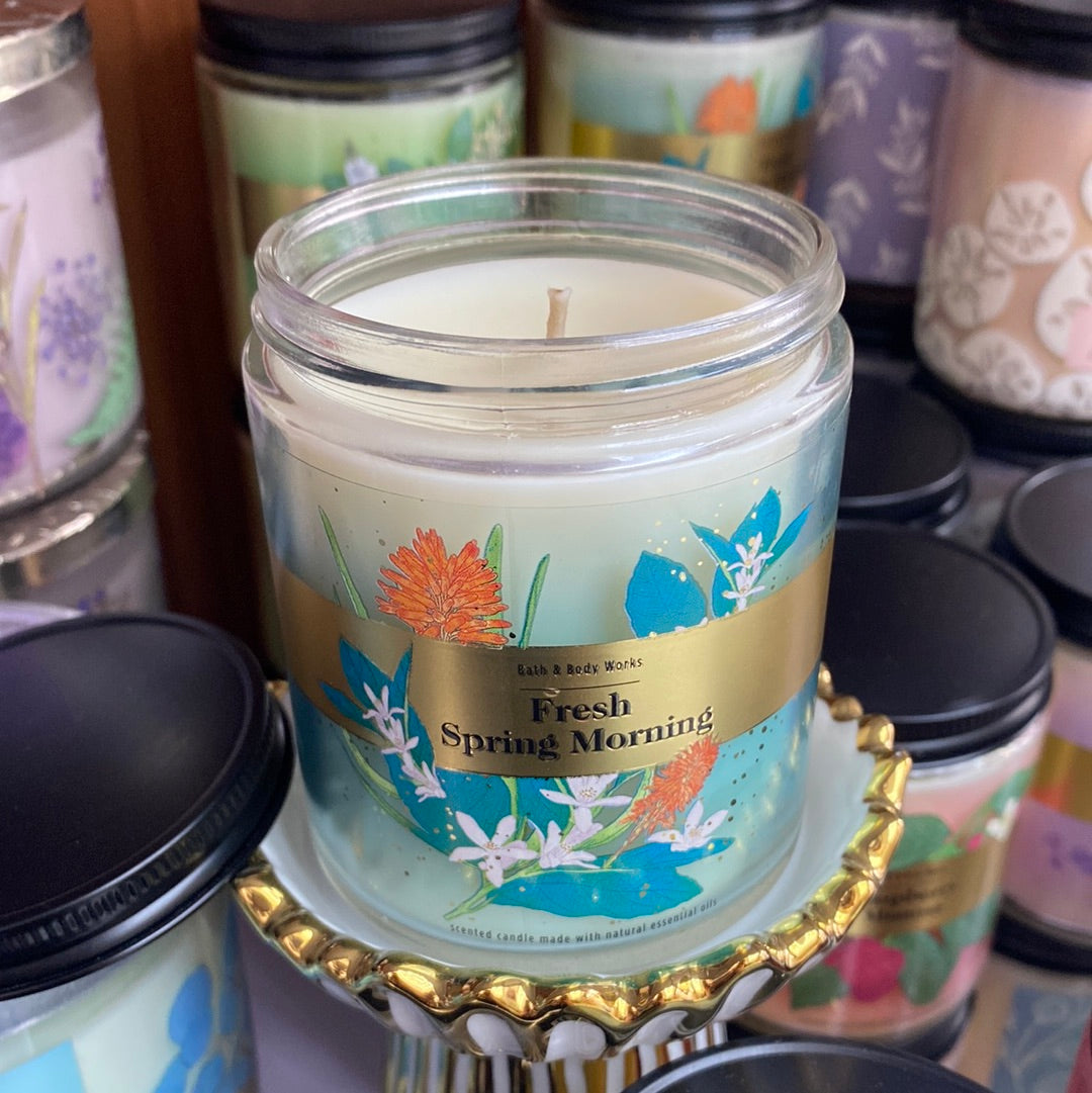 BBW Fresh Spring cheapest Morning Candles