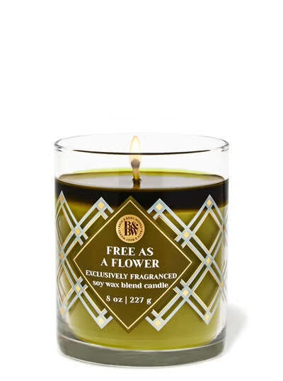 Bath & Body Works 🇺🇸 FREE AS A FLOWER single-wick Candle 8 oz / 227g