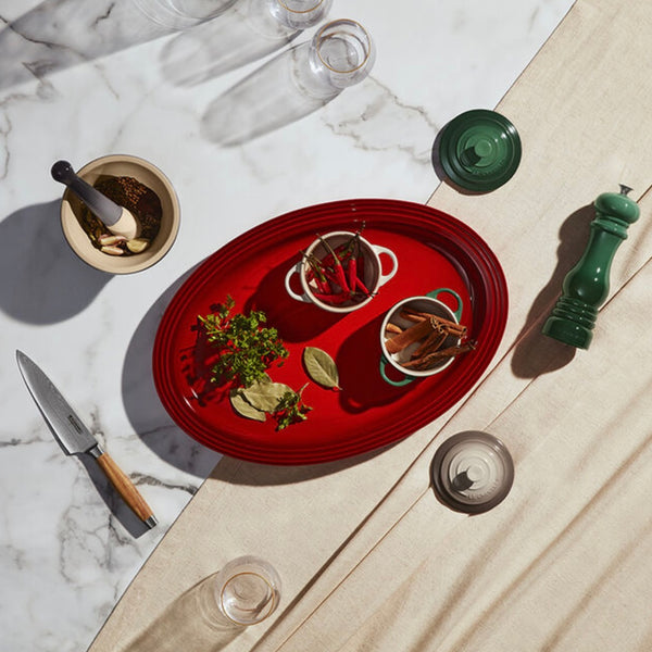 Le Creuset Vancouver Oval Serving Platter 18.25" - CERISE