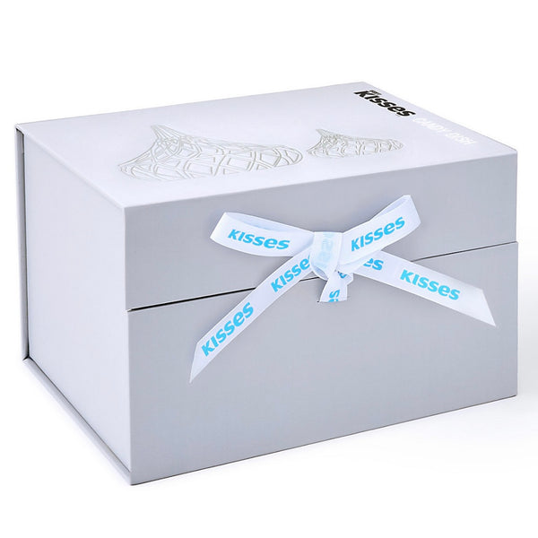 GODINGER Hershey's Kisses Electroplated Candy Dish with Gift Box, Set of 2 - SILVER