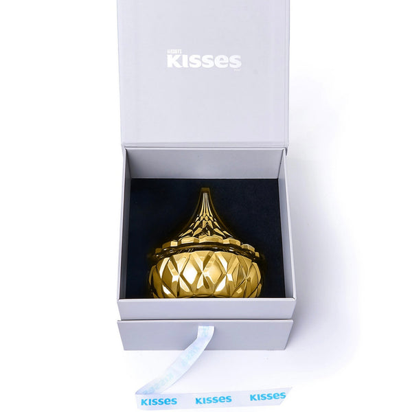 GODINGER Hershey's Kisses Electroplated Candy Dish with Gift Box, - GOLD
