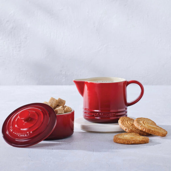 LE CREUSET Signature Cream and Sugar Set - CERISE
