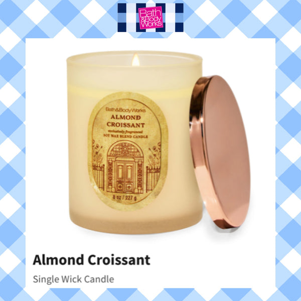 Bath & Body Works 🇺🇸 ALMOND CROISSANT single-wick Candle 7 oz / 198g