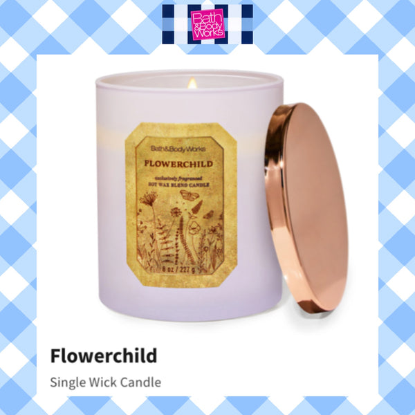 Bath & Body Works 🇺🇸 FLOWERCHILD single-wick Candle 7 oz / 198g
