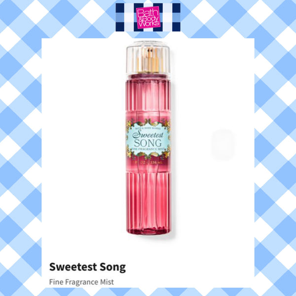 Bath & Body Works 🇺🇸 SWEETEST SONG Fine Fragrance Mist 8 fl oz /236mL