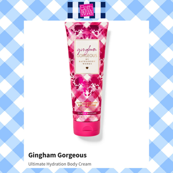 Bath & Body Works 🇺🇸 GINGHAM GORGEOUS Ultimate Hydration Body Cream 8 fl oz / 226g