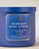 Bath & Body Works 🇺🇸 MIDNIGHT BLUE CITRUS 3-wick Candle 14.5 oz / 411 g