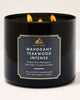 Bath & Body Works 🇺🇸 MAHOGANY TEAKWOOD INTENSE 3-wick Candle 14.5 oz / 411 g