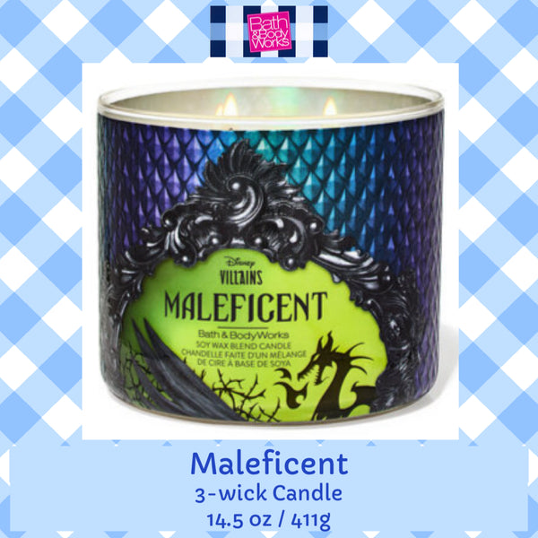 Bath & Body Works 🇺🇸 Disney MALEFICENT 3-wick Candle 14.5 oz / 411 g